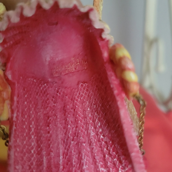 PEARLED VELVET VINTAGE WILLOW HALL AGE OF ELEGANCE 9 PIECES - Picture 5 of 16